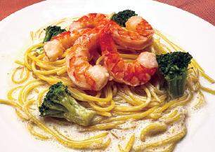 海老クリームパスタ